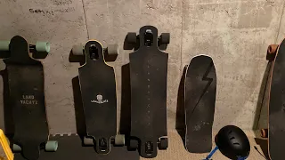 My longboard collection