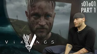 Vikings: s01e01 (part1) Rites of Passage REACTION!