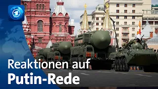 Parade in Moskau: Putin gibt NATO die Schuld am Ukraine-Krieg
