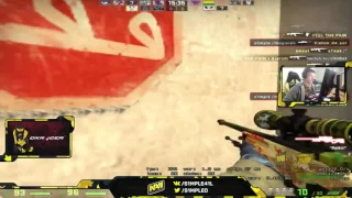 S1mple doing no scopes on ffa dm as easy as fuck