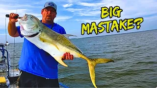 EATING The Biggest **TRASH FISH** in the Ocean! (Jack Crevalle) Catch Clean Cook!