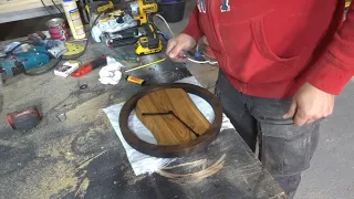 Настенные часы из дерева своими руками. Wooden wall clock DIY