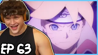 BORUTO GOES TO SAVE NARUTO! || BORUTO GETS SASUKE'S HEADBAND! || Boruto REACTION: Episode 63