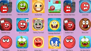 Talking Tom Hero,Sonic Ball,Red Ball Hero,Spongebob Ball,Red Ball Adventures,Tomato Ball Hero,Angela