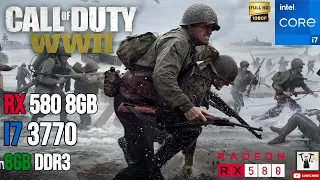 Call of Duty: WWII | GAMEPLAY TEST | RX 580 8GB | I7 3770 | 8GB RAM