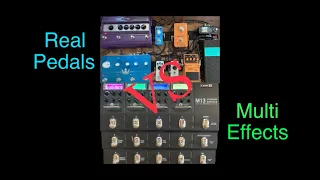 Real Pedals VS Multi Effects Throw Away Your Television Solo