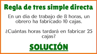 REGLA de TRES SIMPLE DIRECTA | Clases de Matemáticas