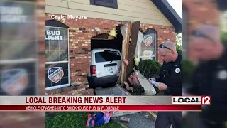 Florence restaurant damaged after SUV drives into it