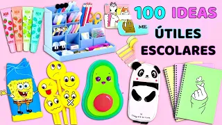 100 IDEAS HAZLO TÚ MISMA - ÚTILES ESCOLARES – REGRESO AL COLEGIO Y TODO