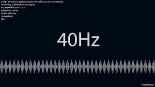 Isochronic: 40Hz gamma @ 300Hz - focus, consciousness, learning, bliss, compassion