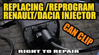 How to replace and reprogram a Renault/Dacia injector with CAN CLIP Tips and Tricks