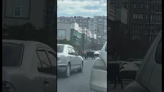 На дагестанских дорогах ничего не меняется. Посмотрите на этих животных. Бычьё какое-то.
