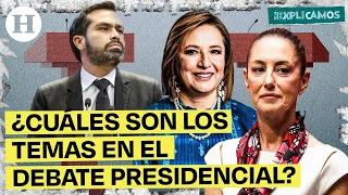 Todo sobre el primer debate presidencial entre Álvarez Máynez, Gálvez y Sheinbaum | Te lo explicamos