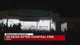 Iraqi health officials: 58 dead in fire at coronavirus ward
