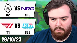 WORLDS 2023 - G2 vs NRG - T1 vs BLG - EL QUE GANE A CUARTOS DE FINAL