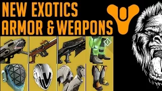 Destiny "New Exotic Weapons" & New Exotic Armor - Destiny Dark Below (New Exotics DLC)
