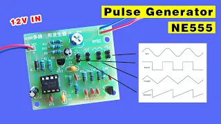 555 timer pulse Generator, 555 projects Circuit Diagram