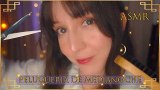 ⭐ASMR Midnight Hair Salon 🌃 [Subtitles] Cut, Wash, Massage, Hair Coloring, and Styling