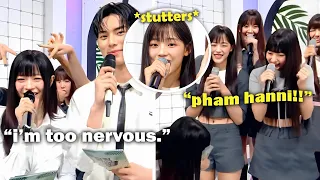 NewJeans Hanni replaces Eunchae on Music Bank for a day (ft. Minji stuttering)