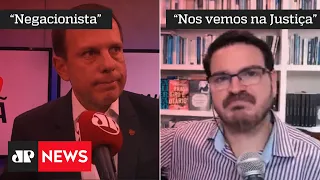 João Doria pede direito de resposta e rebate críticas de Rodrigo Constantino - #JM