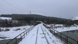 Cabview 4K 813 115-7 REX 8361 "Beliansky Express" Plaveč - Poprad-Tatry + sound - 14.01.2024