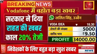 Vodafone idea share latest update | bharti airtel stock news today | Vodafone idea target for today