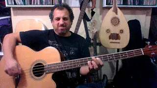 "For Whom The Bell Tolls" by Metallica on Acoustic Bass