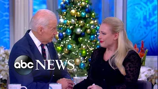 Joe Biden comforts Meghan McCain as she discusses her father's cancer diagnosis