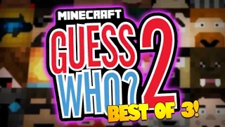 Minecraft Guess Who | "BEST OF THREE!" | YouTuber Heads (Minecraft Guess Who 2)