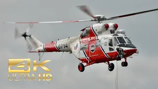 (4K) PZL Swidnik W-3A Sokol Czech Air Force SAR flying Display Sanicole AirShow 2021