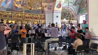 The PaTRAM Institute Male Choir Recording at Nikolsky Monastery in Saratov, Russia in 2019