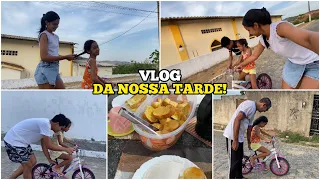 ENSINANDO MINHA FILHA A ANDAR DE BICICLETA! 🥰 *primeira vez sem as rodinhas* | Mãe Aos 13