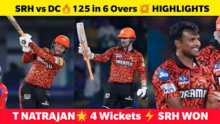 SRH vs DC Highlights🔥 T Head Sixes😱 T Natrajan 4 Wickets💥 SRH 266 runs🏆 DC vs SRH Highlights