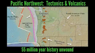 Volcanic evolution of the Pacific Northwest: 55 million year history