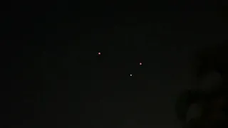 UFO Strange lights over Miami Sky