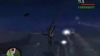 ufo in gta san andreas  настояшее НЛО!