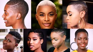 Short Hairstyles For Natural Hair | TWA Hairstyles | Tapered Cut Natural Hair | Shaved Hairstyles