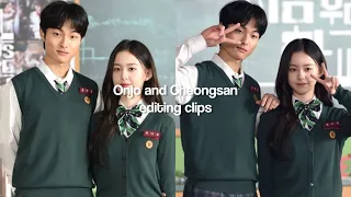 Onjo and Cheongsan editing clips