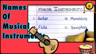 Names of musical instruments