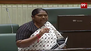 Congress MLA Seethakka Speech in Assembly | KTR | #Telangana | 99TV Telugu