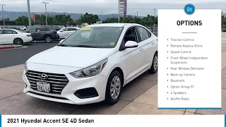 2021 Hyundai Accent SE 4D Sedan Used Frost White Pearl Black Cloth DUBLIN VALUE GUARANTEE TRADING E