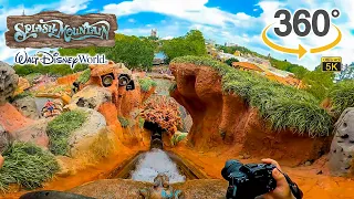 VR 360 5K Splash Mountain On Ride Front Seat POV with Queue Walt Disney World 2022 11 03