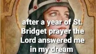 Lord answered my prayer after 1 year of praying the 15 prayer of Saint Bridget