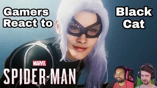 Gamers React to Spider-Man PS4 The Heist [DLC] Black Cat!