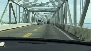 America's most Scary Bridge? Chesapeake Bay Bridge US 50 East Bound