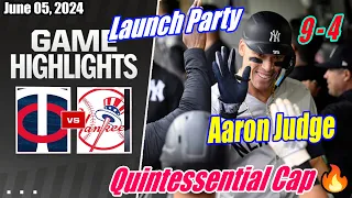 Yankees vs Twins (Full Highlights) | June 05, 2024 | Quintessential Cap 🔥 [Launch Party] 💥