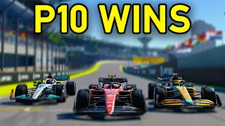 F1 22 Online Race But Tenth Place Wins...