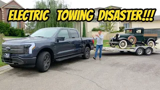Towing with my Ford Lightning EV Pickup was a TOTAL DISASTER!