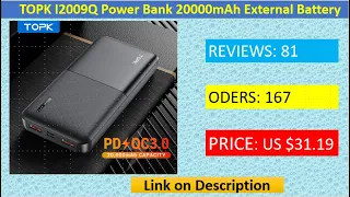 Essager Power Bank 20000mAh USB C PD QC 3.0 Powerbank Quick Charge