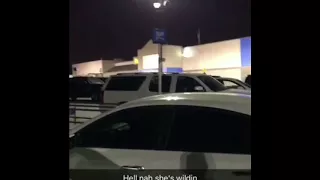 Crackhead WHITE Lady At Walmart